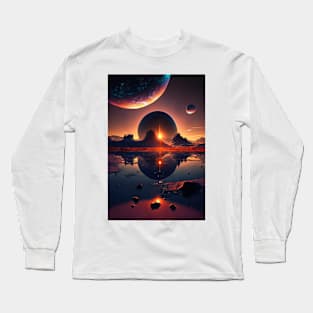 Sunset on Mars 2132 Long Sleeve T-Shirt